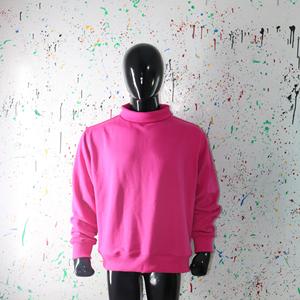 Sweat-shirt à col montant 100% coton avec broderie appliquée, col large, URBAN PRODUCTIONS - Product Image 5