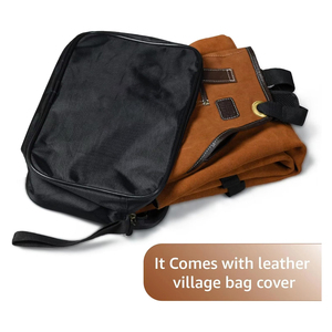 Leather Apron <b>Chef</b> Butcher Metalworker Carpenter Breathable Comfortable Unisex One Small and Two Large Pockets CE - Product Image 6