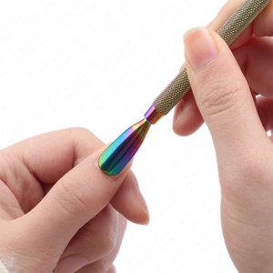 Lot de 4 repousse-cuticules double embout en acier inoxydable, outil de nettoyage des peaux mortes et du vernis à ongles pour manucure, pédicure et soins des ongles - Product Image 2
