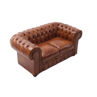 Bestseller Modernes Luxus Zweisitzer-Ecksofa Set Echtleder Schaumstoff-Füllung Holzrahmen Anpassbar Schule Park Wohnzimmer
