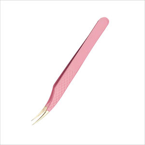 Pinzas Profesionales Duraderas para Pestañas de Acero Inoxidable, Diseño Personalizable OEM, Clip con Punta Dentada Blanca Impresa, Precisión - Product Image 5