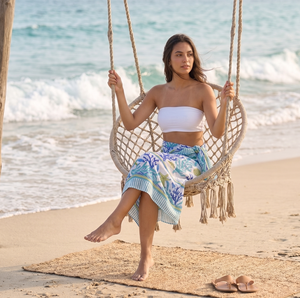 Sarong indien traditionnel imprimé en coton indigo, paréo de plage pour femme, élégant sarong de plage en coton bleu à imprimé floral, maillot de bain - Product Image 6