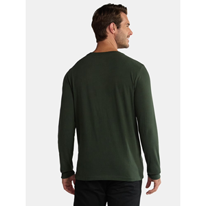High Quality 100% Cotton Jersey Plus Size Casual Men's O-Neck Solid Color Full Sleeve T-Shirt With Custom Logo From Bangladesh - Product Image 6