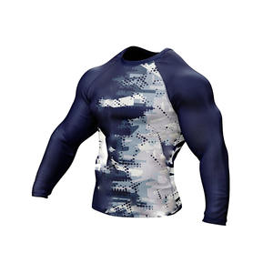 Nardon Apparel, camisa de baño de manga larga con estampado sublimado, chaleco Rash para hombre, protección Rash Guard, logotipo personalizado, Rashguard de secado rápido - Product Image 3
