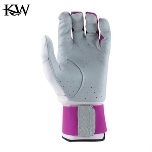 All Weather Leather Baseball Batting Gloves Split Finger Waterproof Durable Grip Sweat Resistant Left-Right Handed <b>Outdoor</b> - Product Image 3