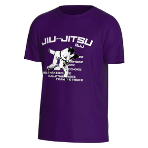 T-shirt de performance personnalisé par sublimation pour homme, séchage rapide, respirant, manches courtes, pour Jiu Jitsu, MMA, gym, sport, entraînement - Product Image 1