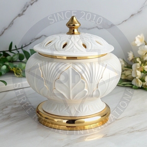 Premium Luxury SHREE RADHEY INTERNATIONAL Indian Aromatherapy Eco-friendly Stainless Steel Bakhoor Burner <b>Diffuser</b> 100% Natural - Product Image 4