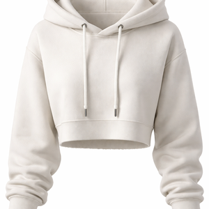 Sudadera con Capucha Corta de Forro Polar Personalizada al por Mayor para Mujer - Proveedor OEM y Fabricante Directo de Fábrica - Product Image 4