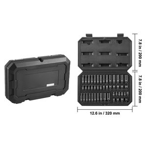 Set di chiavi a bussola a impatto da 14 pezzi, profonde, metriche 4-15mm, a 6 punte, in acciaio legato Cr-Mo, per riparazioni auto, con dimensioni facilmente leggibili, inclusa la misura 19mm - Product Image 5