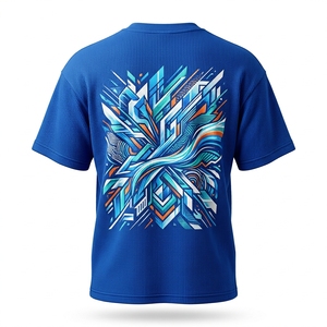 Custom Waffle Knit Crew Neck 100% Cotton Anti-shrink Men's T-<b>Shirt</b> Manufacturer OEM Private Label - Product Image 2