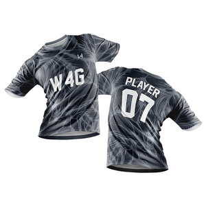Camiseta de Fútbol Personalizada para Hombre, con Transferencia Térmica, de Secado Rápido, Transpirable, de Manga Corta, con Logotipo Personalizado y Nombre del Equipo - Product Image 4