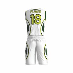 Conjunto de Uniforme de Baloncesto Masculino de Alta Calidad, Jersey y Pantalones Cortos Personalizados para Equipo, 100% Poliéster, Transpirable y que Absorbe la Humedad - Product Image 6