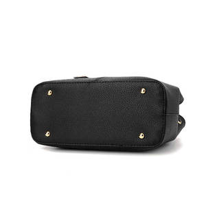 Bolsos de Mano de Lona con Cuero de Nuevo Diseño para Mujer, Bolsos de Mano de Cuero Personalizados para Mujer, Estilo Urbano - Product Image 6