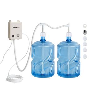 Système de pompe à eau électrique portable automatique 2x5 gallons, distributeur d'eau à double tuyau pour bouteilles et bidons - Product Image 5