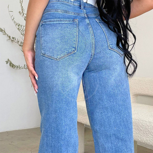 Pantalons en jean pour femmes les plus vendus, design élégant et durable, jeans en denim à prix raisonnable - Product Image 4