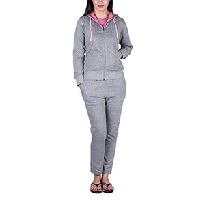 Conjunto Deportivo Unisex con Sudadera con Capucha Gris, Manga Larga, Color Sólido, Ropa Casual, Material de Felpa, Corte Regular, Secado Rápido, con Bolsillo - Product Image 2
