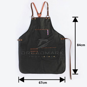 Delantales de Barbero de Cuero de Primera Calidad, Sanitarios, Duraderos y Modernos, Ligeros, Personalizables, Servicios OEM, Precio al por Mayor - Product Image 2