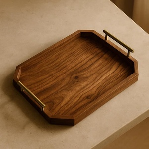 Custom-Size Eco-Friendly Acacia Mango Wood Serving Tray Dishwasher <b>Microwave</b> Safe <b>Commercial</b> Grade for Home Hotel Restaurant Use - Product Image 6