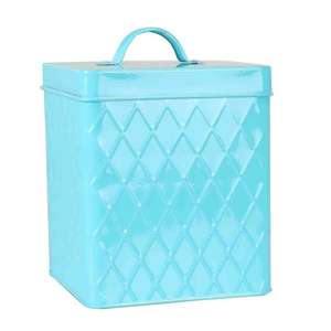 Contenedores de Hierro Galvanizado de Tres Tamaños Diferentes para Almacenamiento de Alimentos en el Hogar, Hotel y Restaurante, Recipientes de Metal con Tapa - Product Image 4