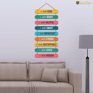 Moderno Cuadro de Madera para Colgar en la Pared con Frases de Autocuidado, Decoración de MDF para el Hogar, Arte para la Sala de Estar, Regalo - Product Image 2