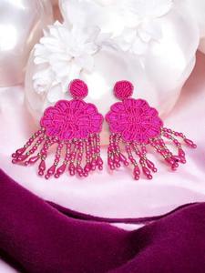 Cute <b>Red</b> Bowknot <b>Drop</b> <b>Earrings</b> With Crystal Rhinestone For Women Party Jewelry Alloy Fashion Statement <b>Earrings</b> - Product Image 2