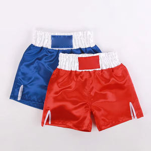 Pantalones Cortos de Boxeo de Satén Personalizados al por Mayor, Pantalones de Entrenamiento Lisos con Cintura Elástica Alta para Hombres y Mujeres - Product Image 4