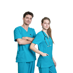 Meilleures ventes : ensemble uniforme médical de style nouveau pour infirmières, pantalon cargo et veste, fabricant FMF. - Product Image 1