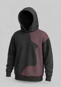 เสื้อฮู้ดโอเวอร์ไซส์ผู้ชาย แบบมีสีตัดกัน ผ้าฟลีซถัก สำหรับใส่ลำลองในฤดูใบไม้ร่วง - Product Image 4