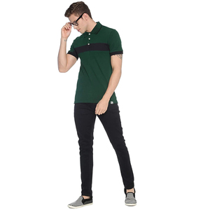 Wholesale Men's 100% Cotton Polo <b>T</b>-<b>Shirt</b> Custom Embroidered Logo High Street Style Turndown <b>Collar</b> Light Fitness Features Puff - Product Image 4