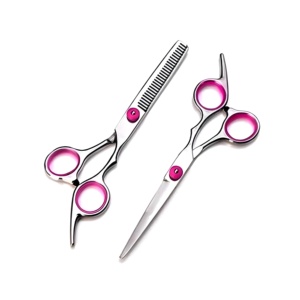 Top vente finition polie 6 pouces cheveux cisaillement ensemble barbier amincissement ciseaux ensemble pour salon barbier texturisant ciseaux ensemble haut - Product Image 1
