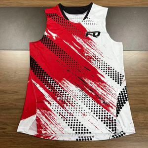 Camisetas de Voleibol Unisex con Cuello en V, 100% Poliéster Transpirable, Impresión Personalizada, Uniforme sin Mangas, Mangas para Brazos, Logotipo Frontal del Club - Product Image 6