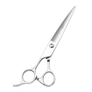Ciseaux de toilettage professionnels pour chiens et chats, en acier inoxydable, à lame émoussée, pour droitiers, à long manche, pour effiler les poils - Product Image 1