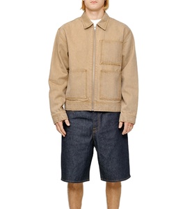 Chaqueta de mecánico de sarga de algodón 100% de lona pesada, chaqueta de trabajador con forro acolchado personalizado para hombres - Product Image 4