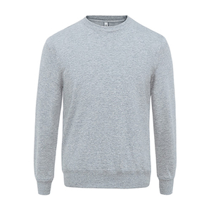 <b>Men's</b> <b>Grey</b> Crew Neck Pullover <b>Sweatshirt</b> Regular Fit Knitted Cotton Casual Autumn Wear - Product Image 1