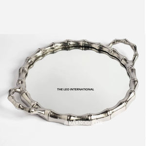 Plateau de service alimentaire carré en bois imprimé, style créatif, plateau décoratif de luxe fait main pour la maison - Product Image 2