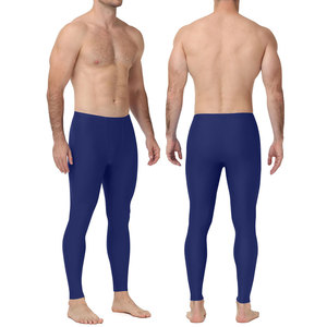 Ultimate Comfort Look Legging <b>For</b> Men's Breathable Stretch <b>Material</b> Daily Gym Practice Training Usage Summer Yoga Tights - Product Image 1