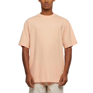 Custom Oversized <b>T</b> <b>Shirt</b> Men Heavyweight Cotton <b>Peach</b> Drop Shoulder Loose Fit Premium Blank Streetwear Tee - Product Image 1