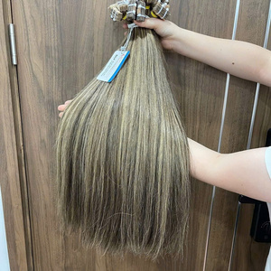 Best Product <b>Tape</b> In Hair Extensions Raw Hair Bundle 100% Human Hair Vietnamese Hair Wholesale Price No Tangle - Product Image 3