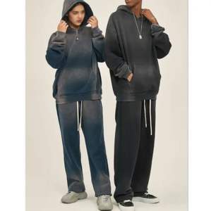 Conjunto de Sudadera y Pantalones con Lavado Ácido Estilo Vintage de Fábrica OEM, Personalización de Marca Disponible para Compradores Minoristas - Product Image 6