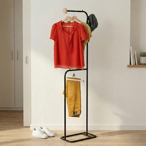 Perchero moderno de acero DIY para el hogar, sala de estar o muebles de lavandería con diseño de alto nivel para artículos para el hogar - Product Image 3