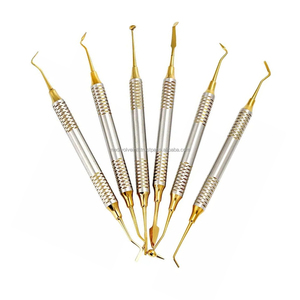 Ensemble de 6 instruments de restauration dentaire en composite, en acier inoxydable, manuel, certifié CE, OEM ODM, fournisseur en gros Medivolve - Product Image 5