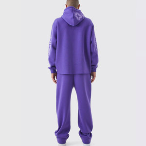 Conjunto Deportivo de Invierno de Primera Calidad, Estampado, Holgado, Corte Regular, Informal, Ideal para Viajes, Sudadera Ligera - Product Image 2