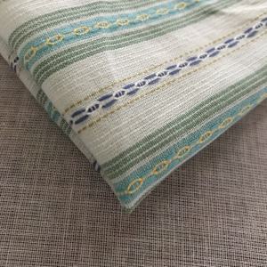 ผ้าฝ้ายพิมพ์ลายด้วยมือ – ลายเส้นแนวตั้งแบบมินิมอลบนพื้นผ้าสีธรรมชาติ - Product Image 2