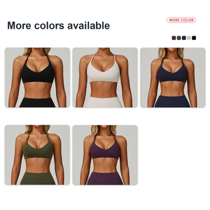 Conjunto de Yoga de 3 Piezas Personalizado de Alta Calidad con Sensación de Segunda Piel, Espalda Descubierta, Cuello Halter, Secado Rápido, Transpirable y Ecológico - Product Image 6