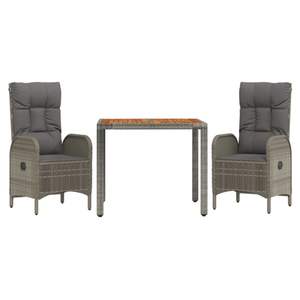 Ensemble de salle à manger de jardin gris - Product Image 3