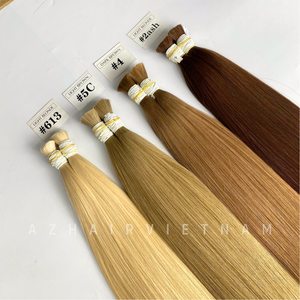Extensiones de cabello Remy vietnamita 100% más vendidas a granel crudo sin procesar extremo completo Super doble dibujado proveedor mayorista directo - Product Image 6