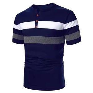 สินค้าขายดี เสื้อยืดคอตตอนผู้ชายสั่งทำพิเศษพร้อมกระเป๋าตัดสี - Product Image 1