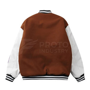 Veste de Baseball Homme Moderne de Qualité Supérieure avec Panneaux Contrastants et Boutons Cachés – Style Urbain Décontracté - Product Image 2