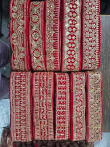 Encaje de algodón bordado de calidad premium hecho con hilos de algodón suaves y duraderos. - Product Image 2