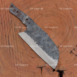 Cuchillo de Chef Forjado a Mano, Hoja en Bruto de Acero de Alto Carbono 1095, 55 HRC, Cuchillo para Cortar Huesos, Fabricación de Cuchillos de Chef DIY con Espiga Completa, OEM - Product Image 2